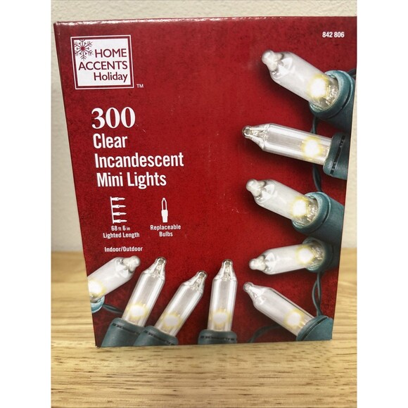 Home Accents Holiday 300 Mini Clear Incandescent Lights String Lights (Clear) - Picture 1 of 6